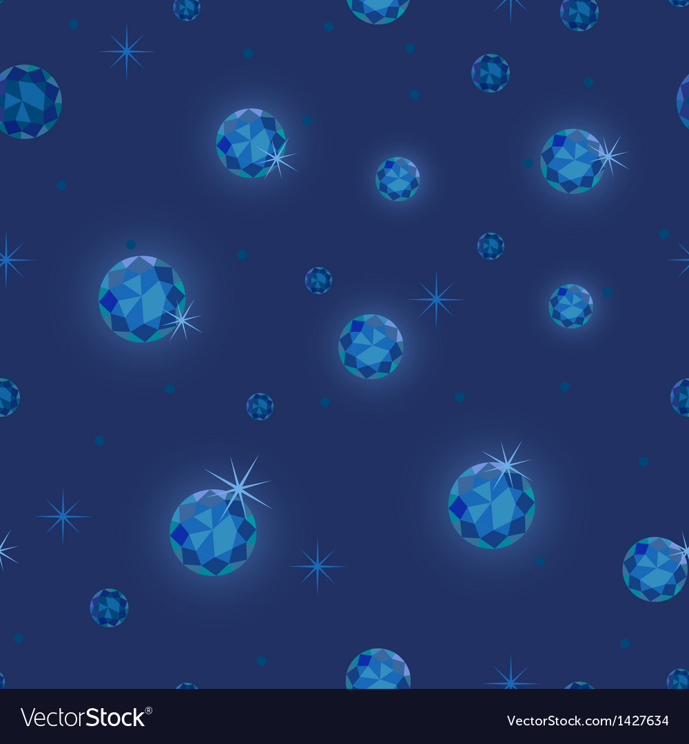 Diamond stars seamless pattern background Vector Image