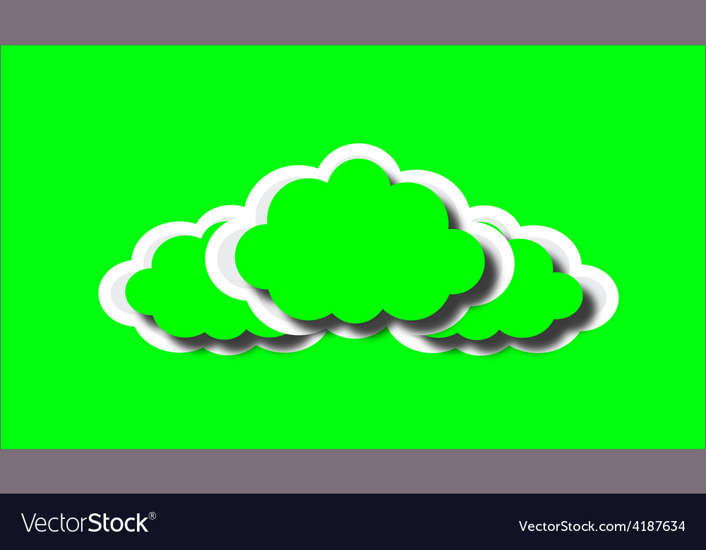 Green clouds