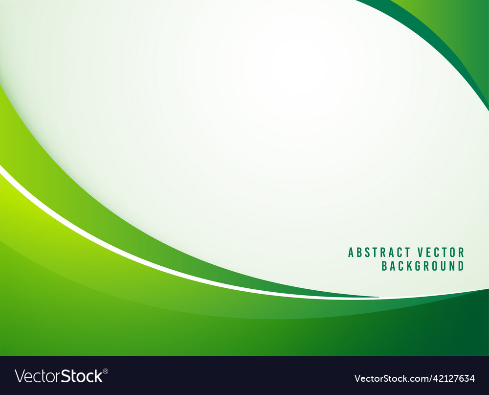 Green wave abstract background gradient Royalty Free Vector