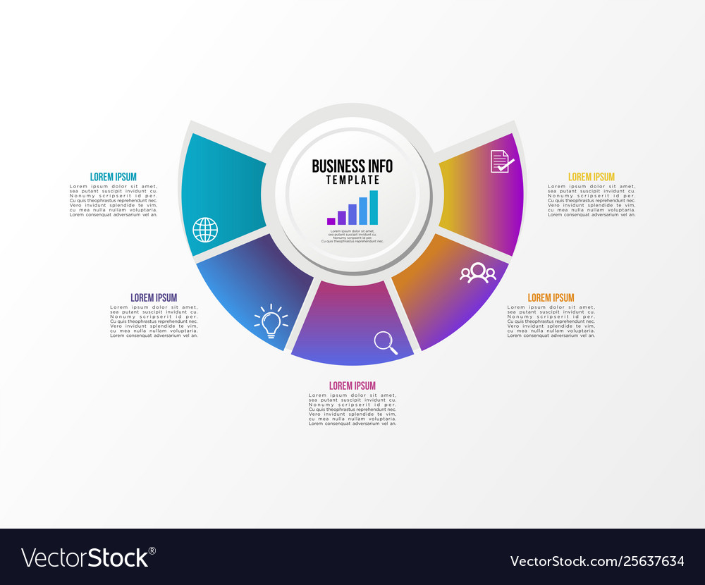 Infographic design template with options steps