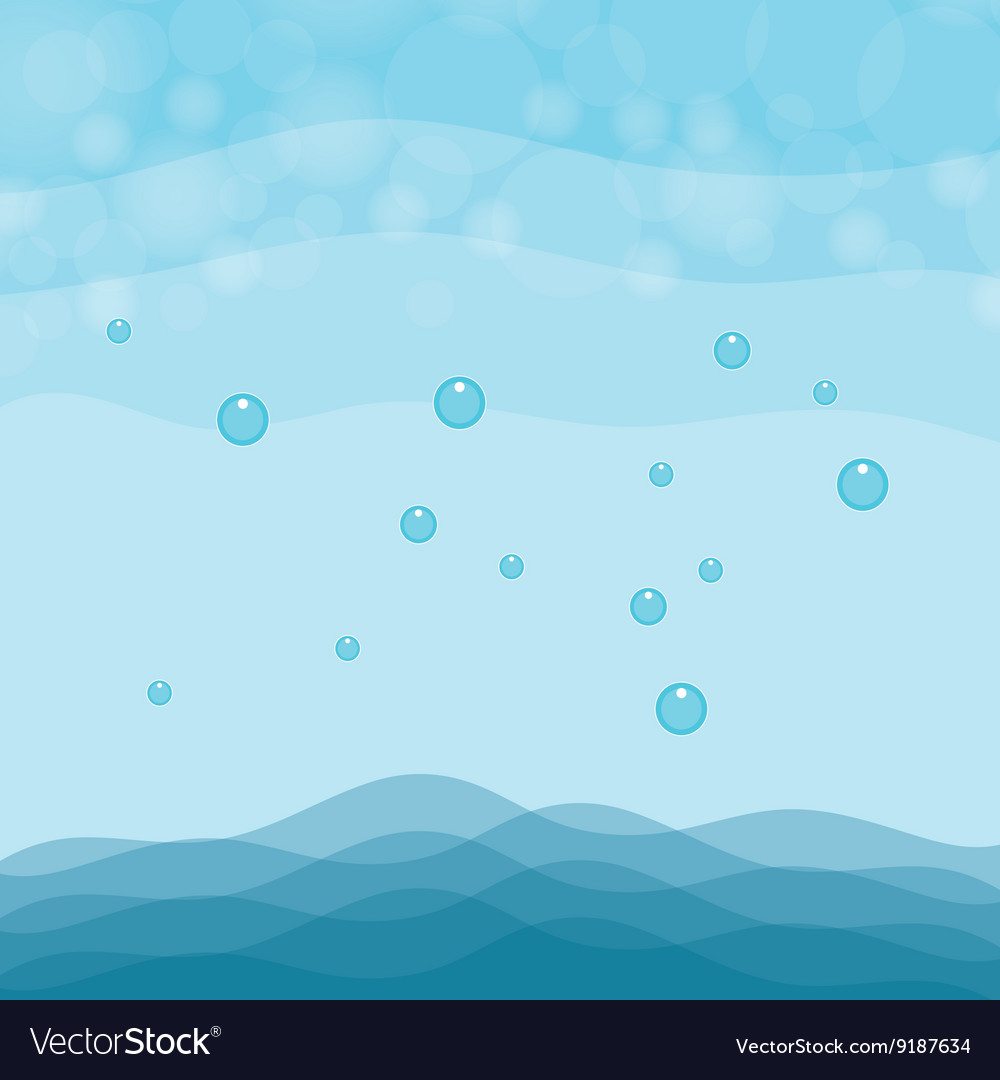 Sea design blue background colorful