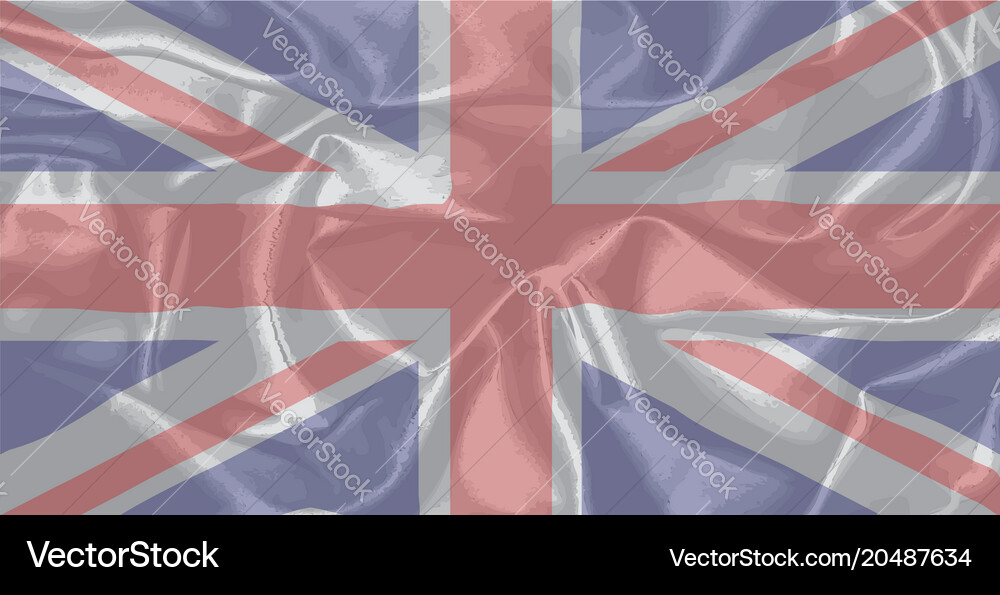 Silk union jack Royalty Free Vector Image - VectorStock