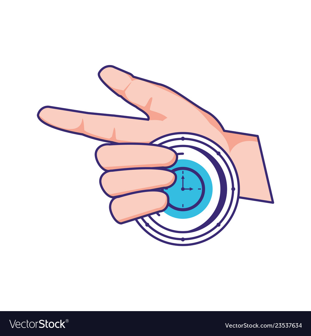 Time clock isolated icon