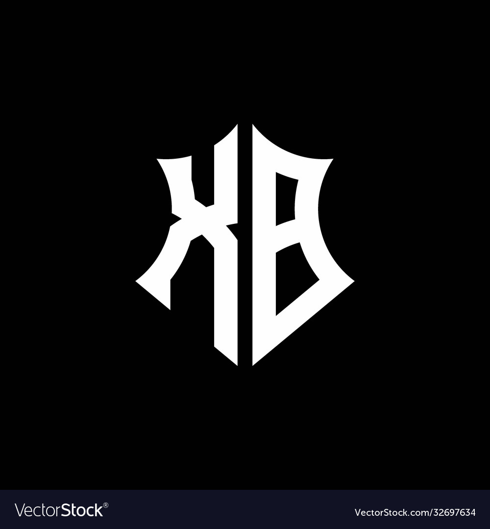 Xb monogram logo with a sharp shield style