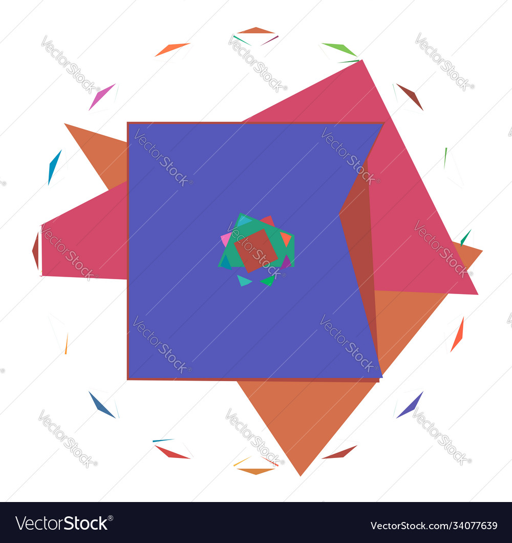 Abstract random geometry shape generative art Vector Image Abstract random geometry shape generative art