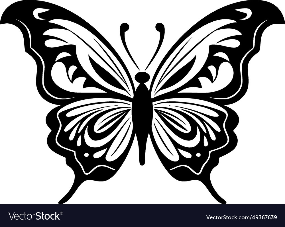 Butterfly - high quality logo ideal for t-shirt Vector Image