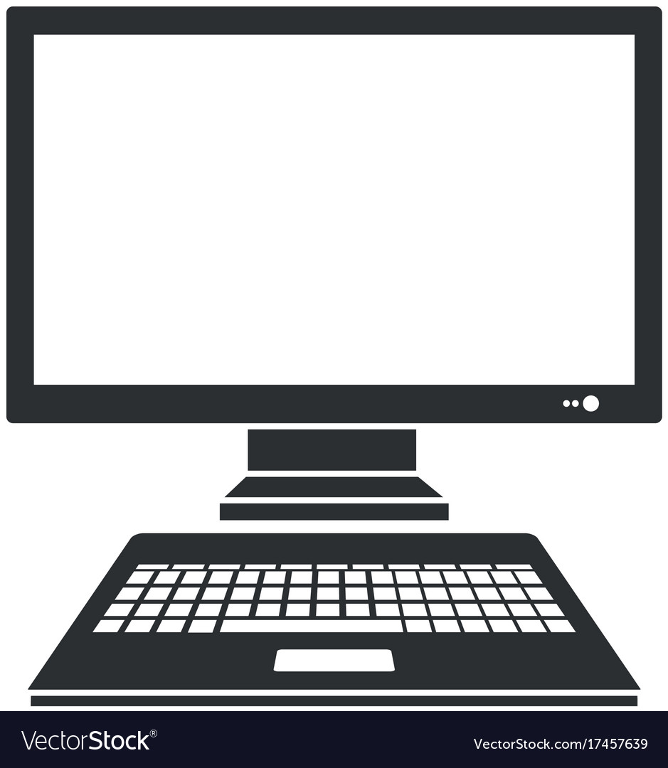 Computer desktop isolated icon