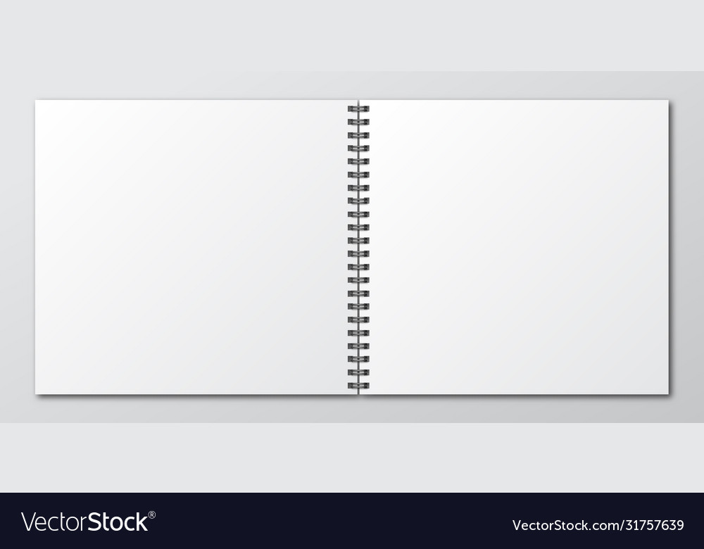 Notebook mockup paper template