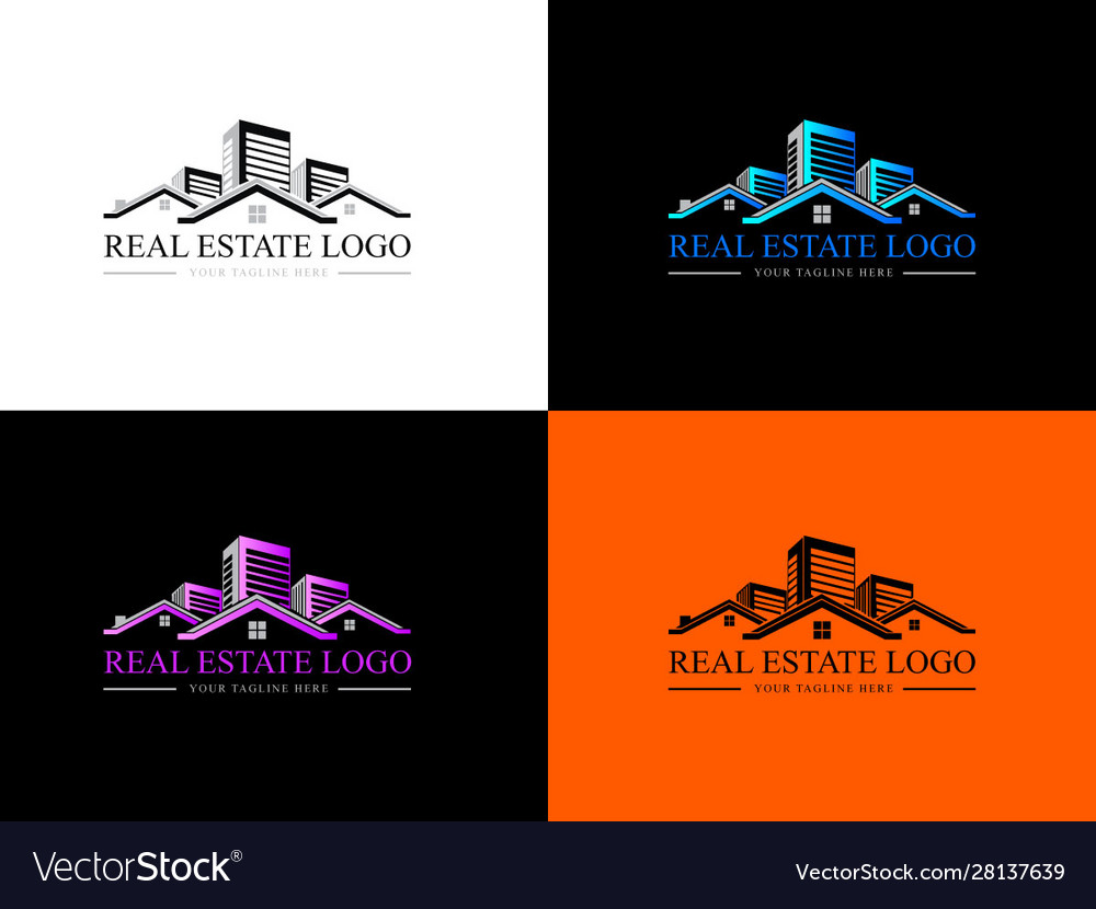 Real-estate-logo Royalty Free Vector Image - VectorStock