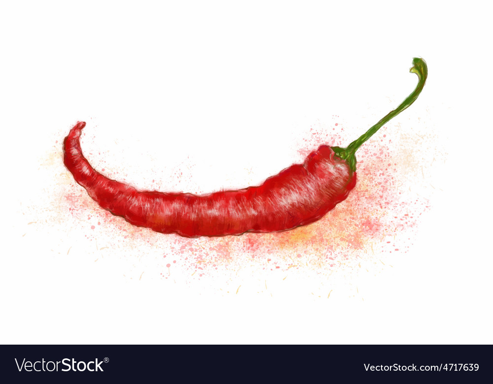 Red chili drawn paints