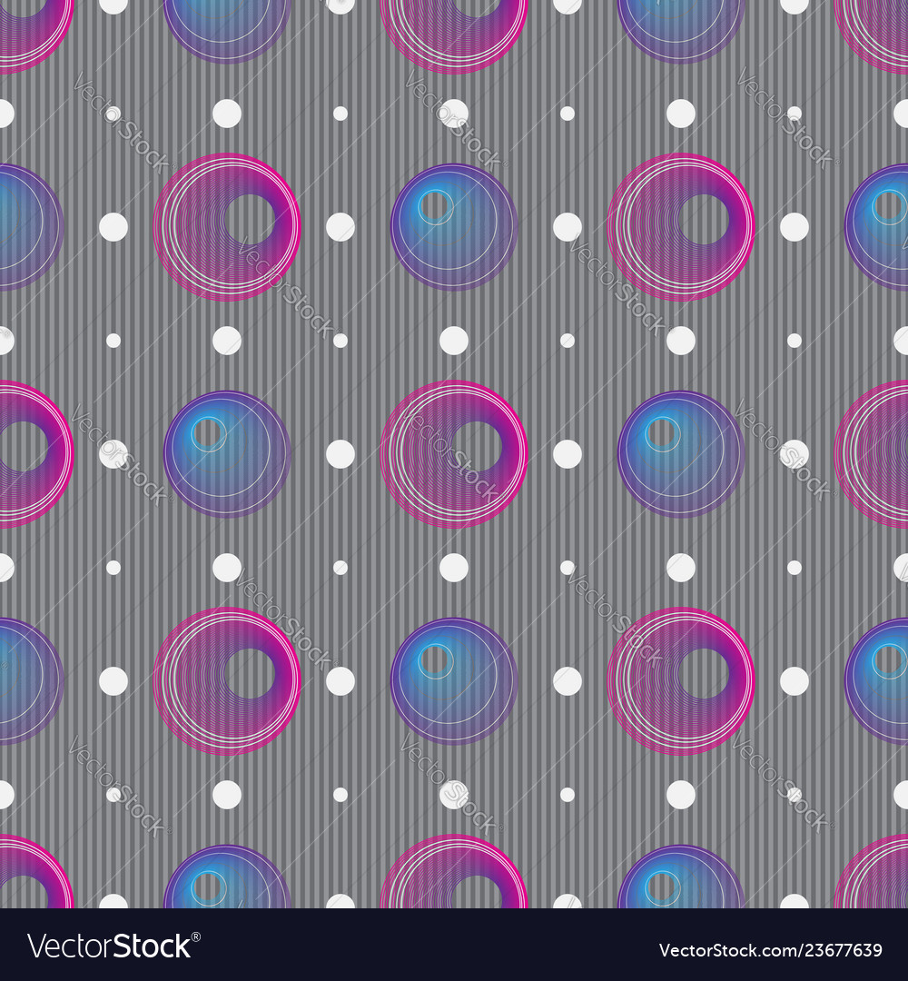 Seamless pattern with translucent large and small