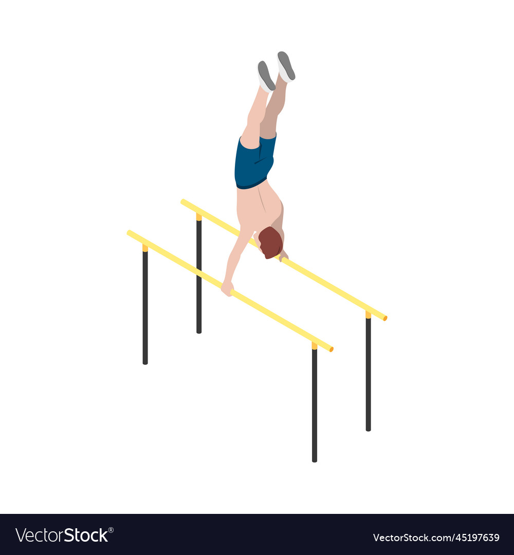 Street Workout Bars Composition Royalty Free Vector Image