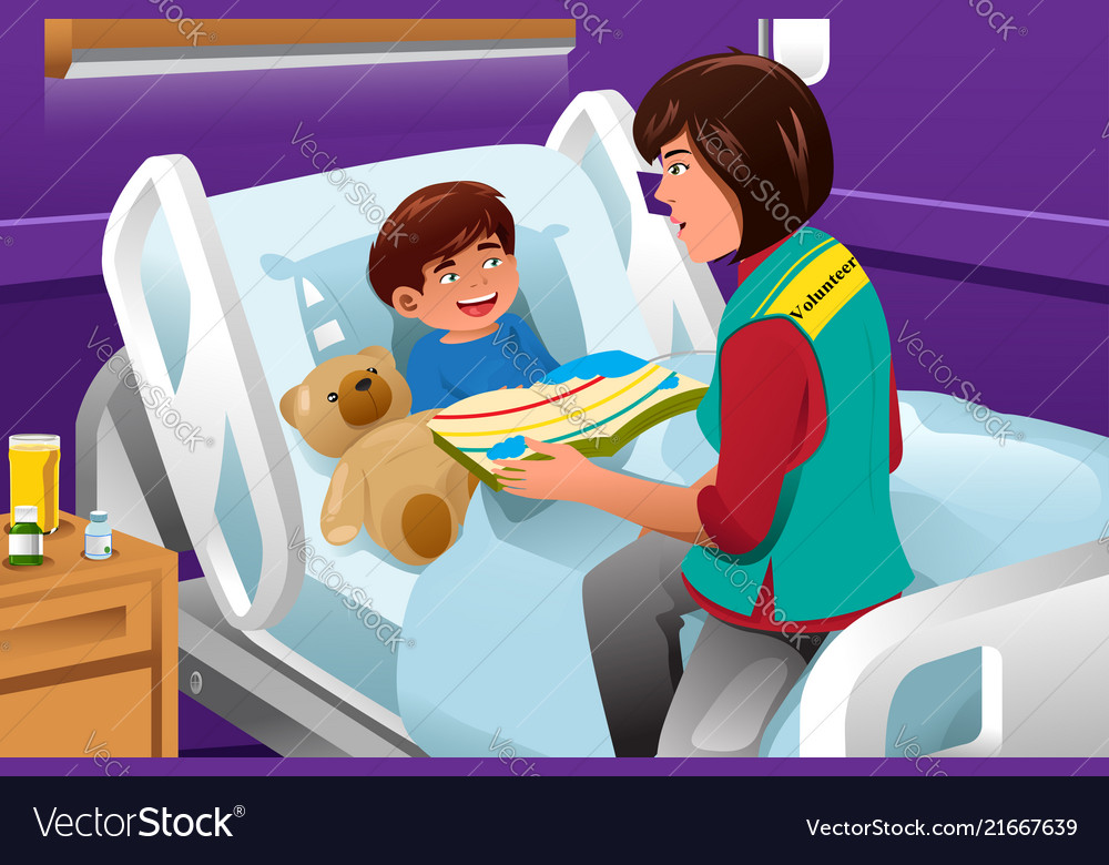 Volunteer At Children Hospital Royalty Free Vector Image volunteer-at-children-hospital-royalty-free-vector-image