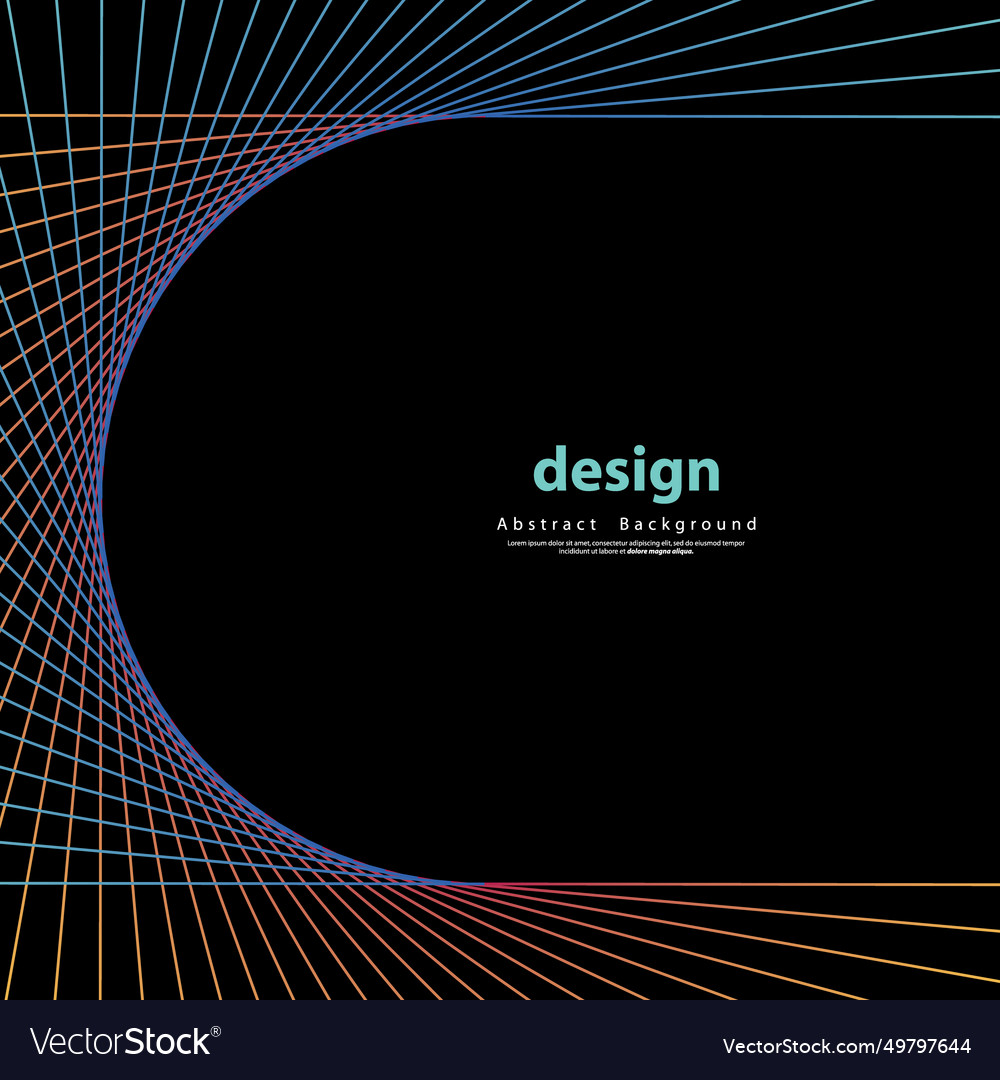 Abstract circle background gradient retro line vector image Abstract circle background gradient retro line