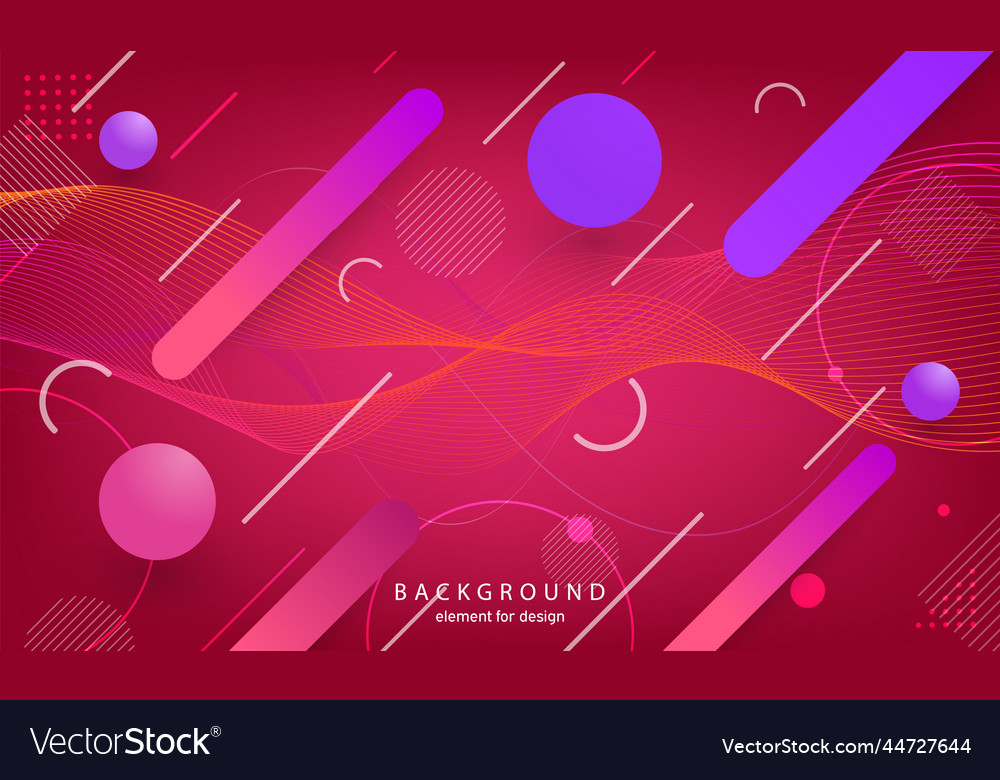 Abstract wave background element for design