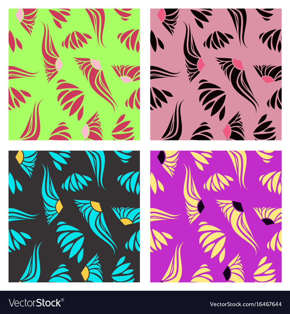 Assembly of patterns in flower style