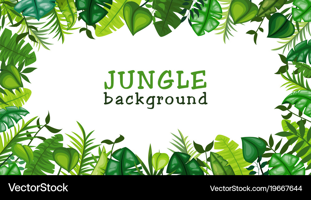 Jungle background Royalty Free Vector Image - VectorStock