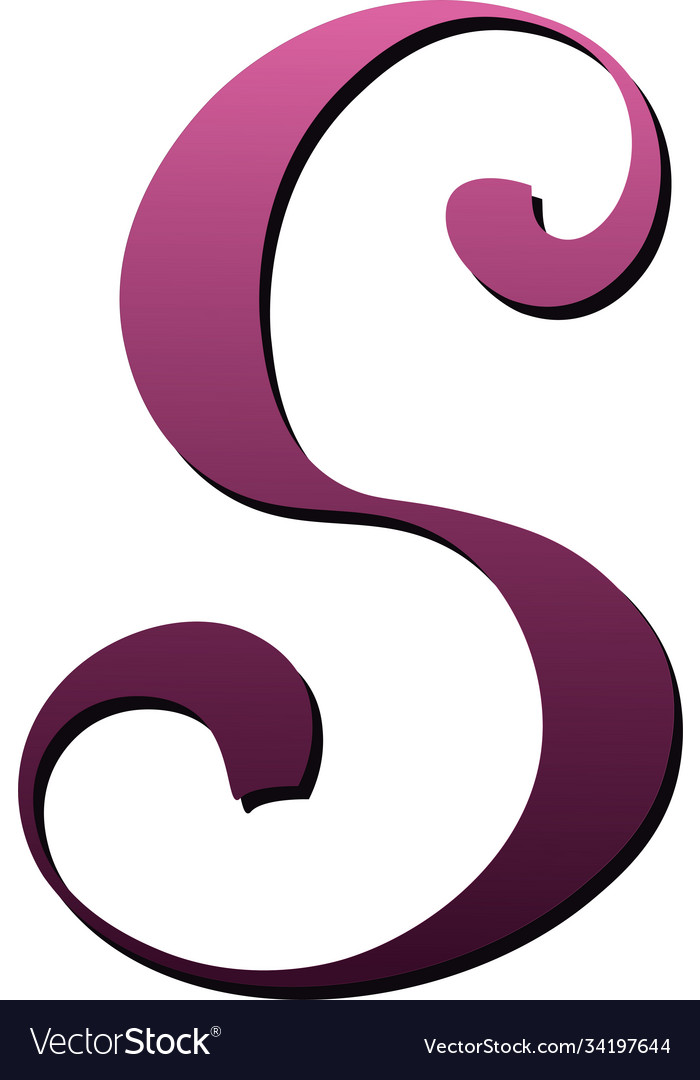 Letter s sign symbol or designation a company Vector Image