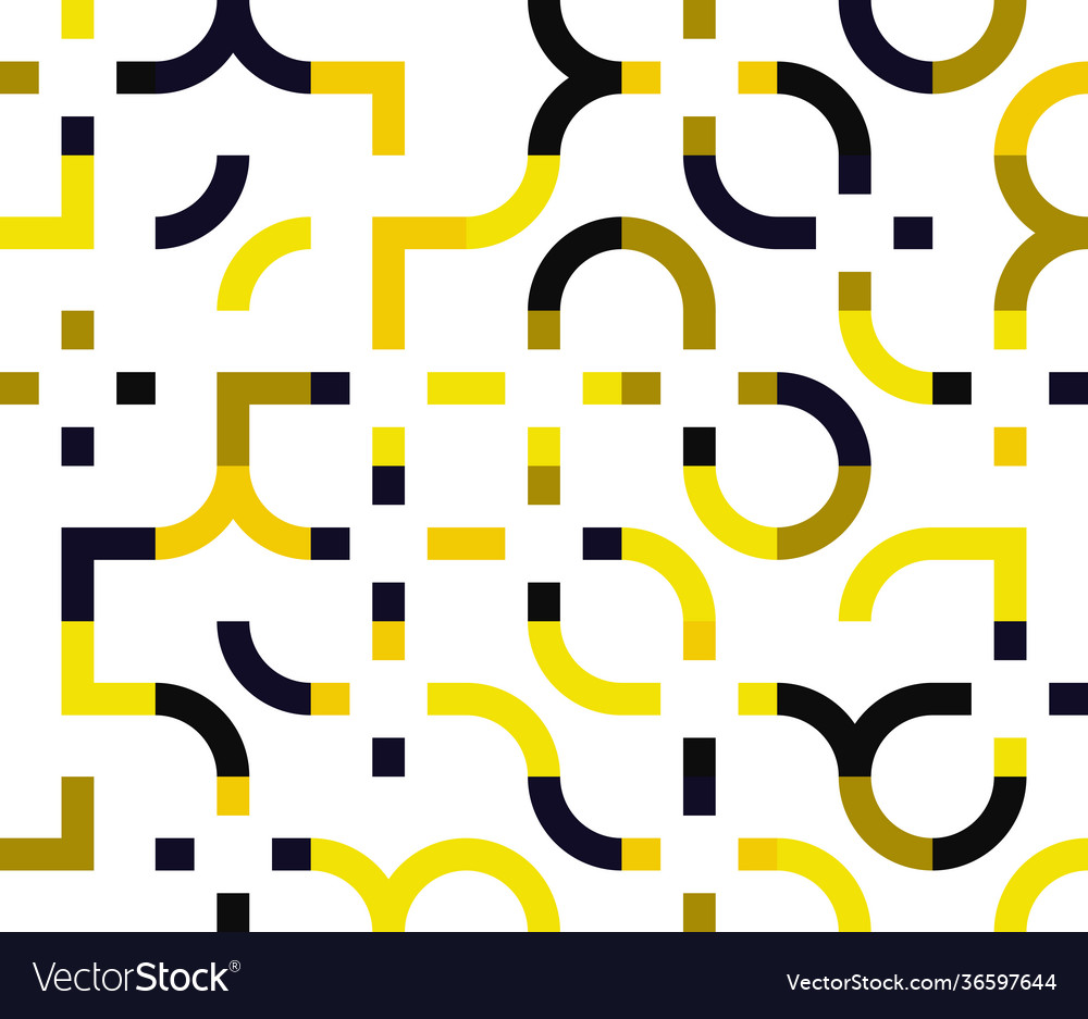 Linear abstract pattern design vector image Linear abstract pattern design