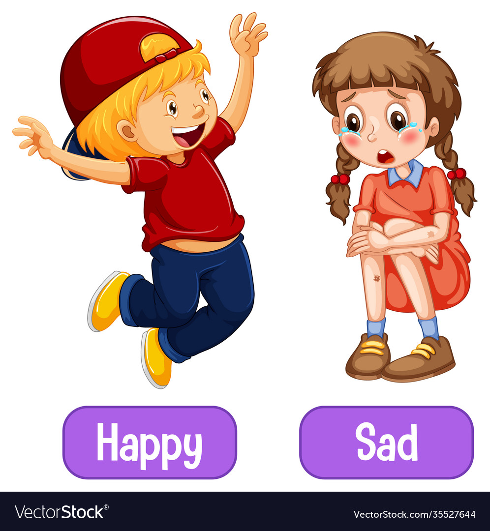 opposite-adjective-words-with-happy-and-sad-vector-image