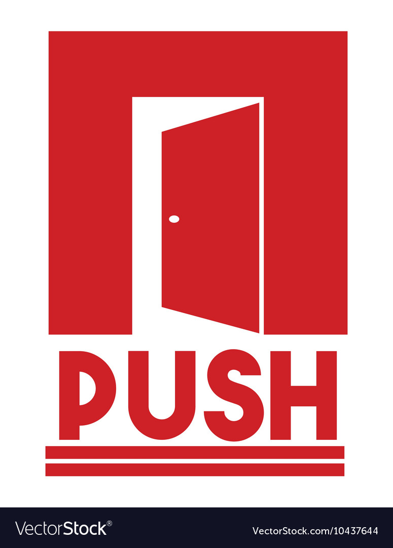 120+ Push Pull Door Signs Stock Illustrations, Royalty-Free Vector Graphics  & Clip Art - iStock