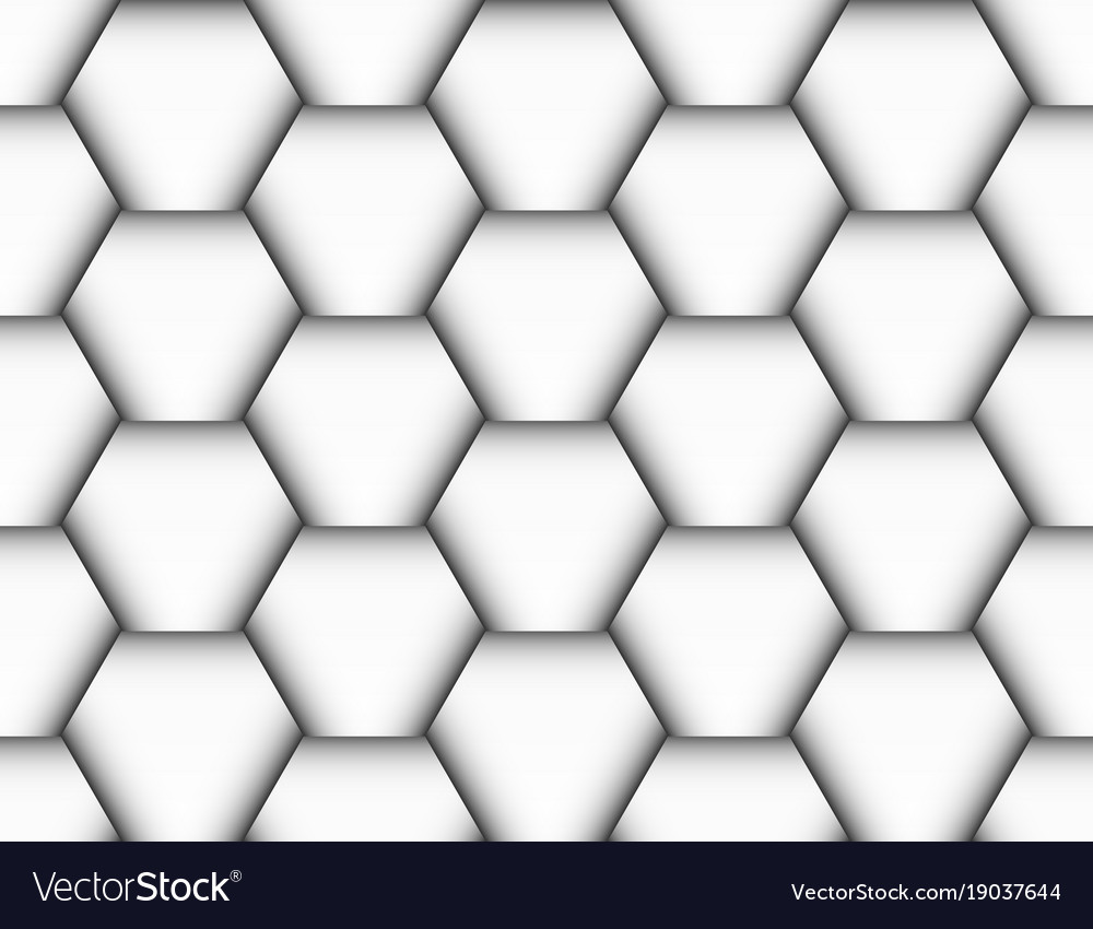 Seamless pattern of hexagons