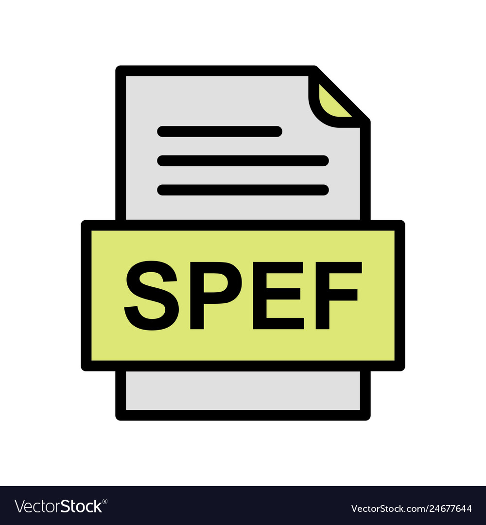 Spef file document icon