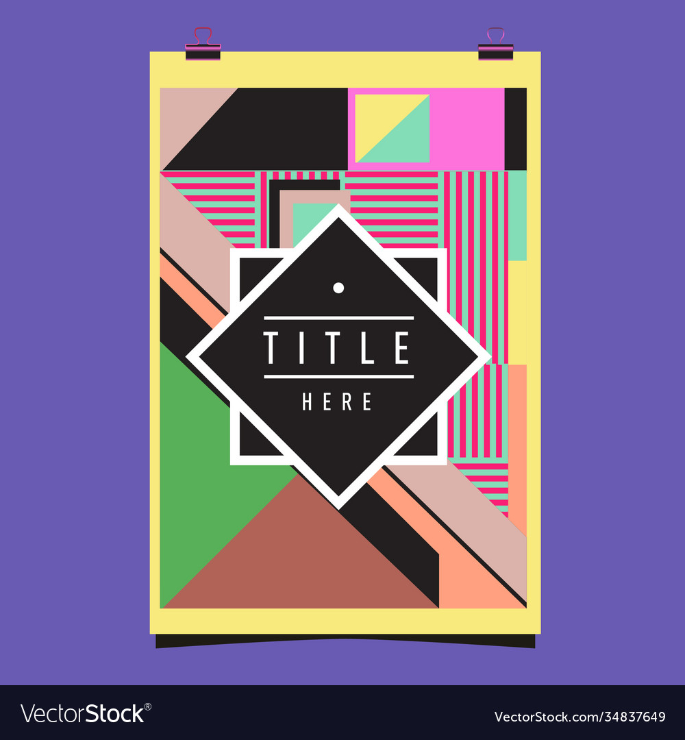 Abstract colorful geometric pattern background Vector Image Abstract colorful geometric pattern background