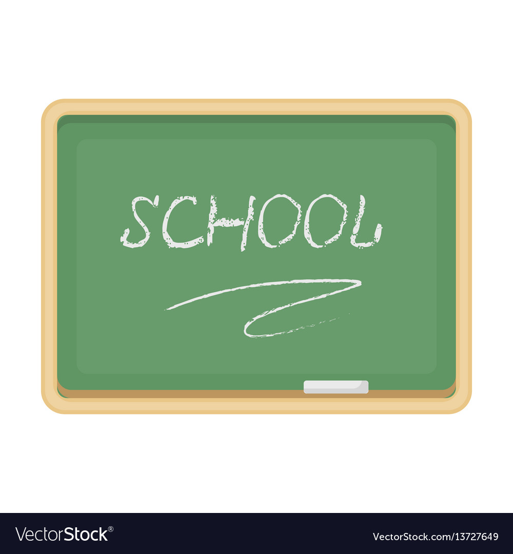 Blackboard with chalk and pointer board