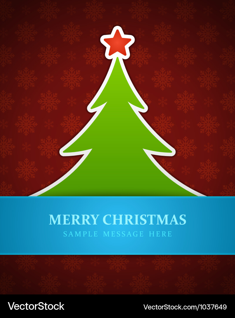Christmas tree Royalty Free Vector Image - VectorStock