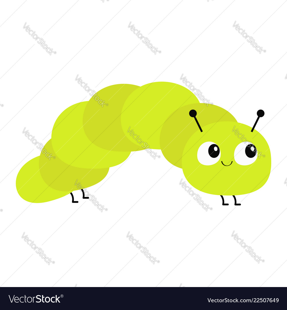 Süße Caterpillar Insekten Icon
