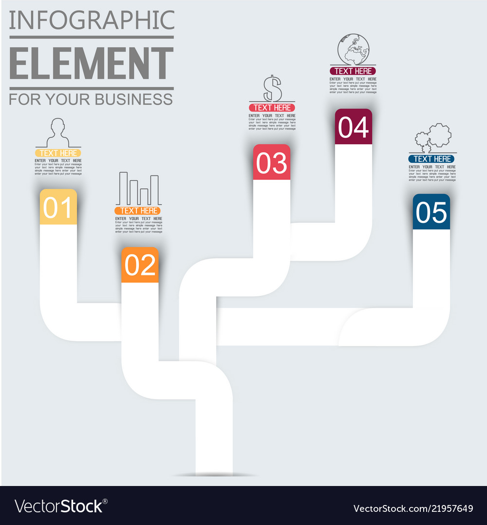 Element for infographic template geometric figure