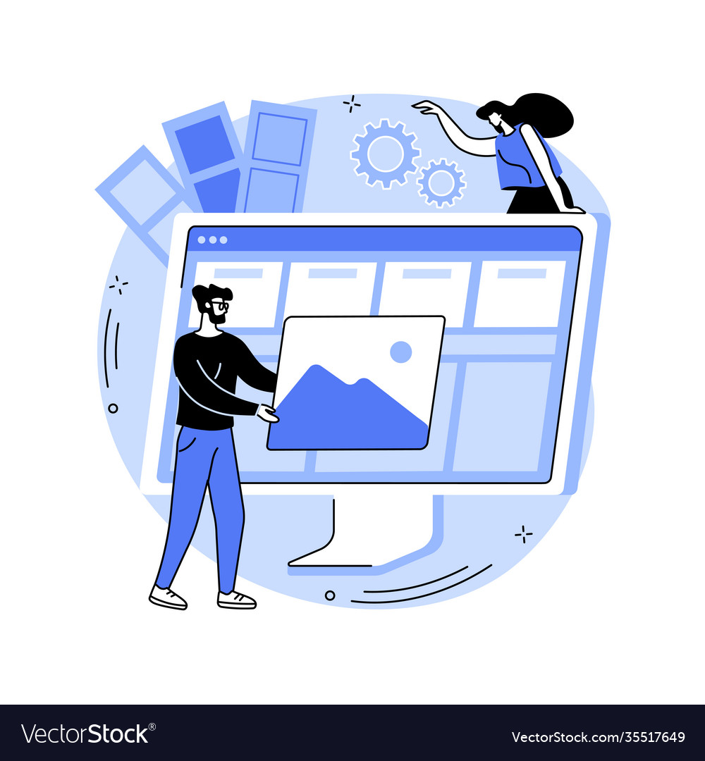 Interface design abstract concept