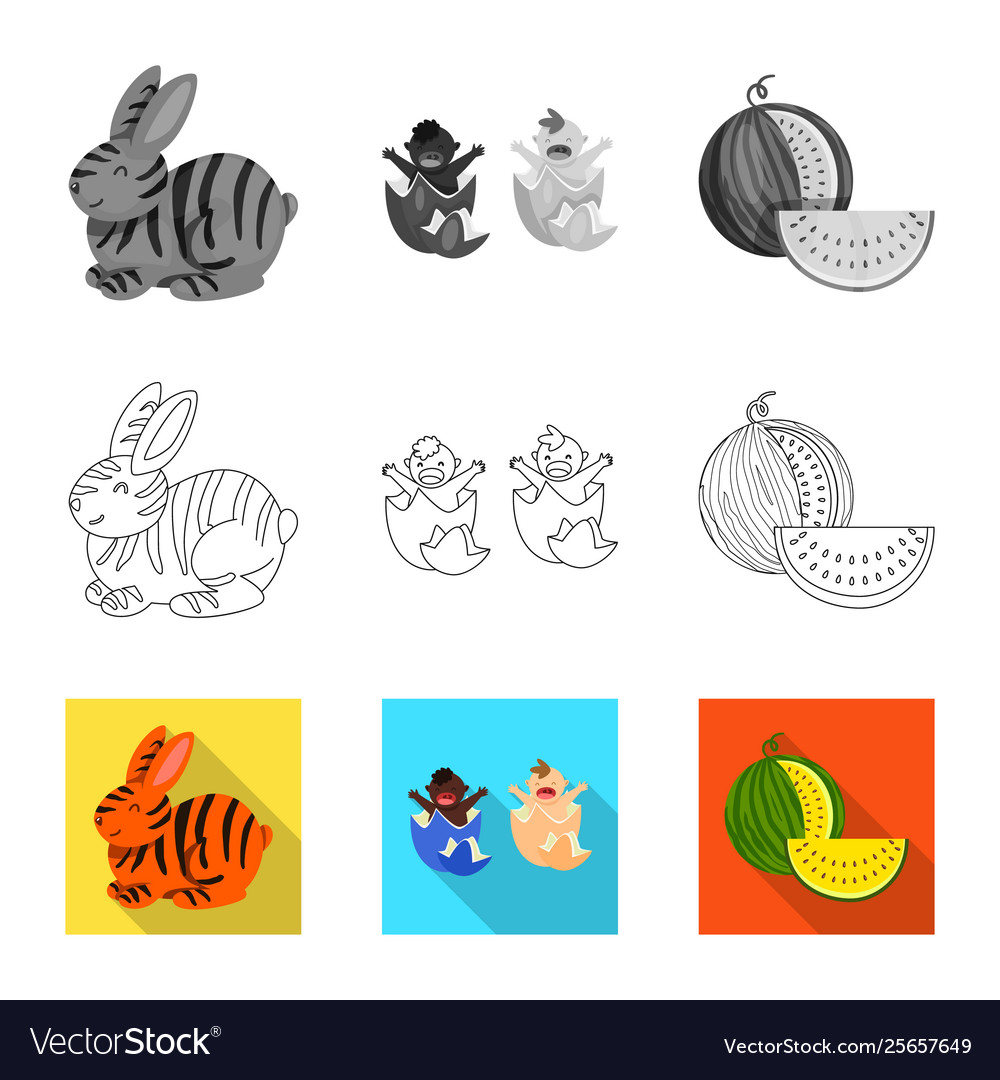 Isolated object test and synthetic icon vector image Isolated object test and synthetic icon