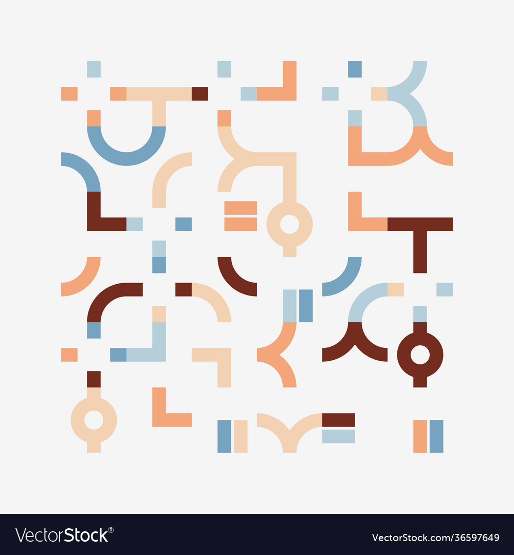 Linear abstract pattern design