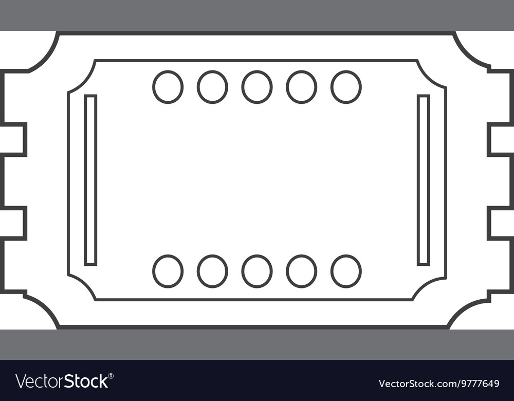 Movie ticket icon Royalty Free Vector Image - VectorStock