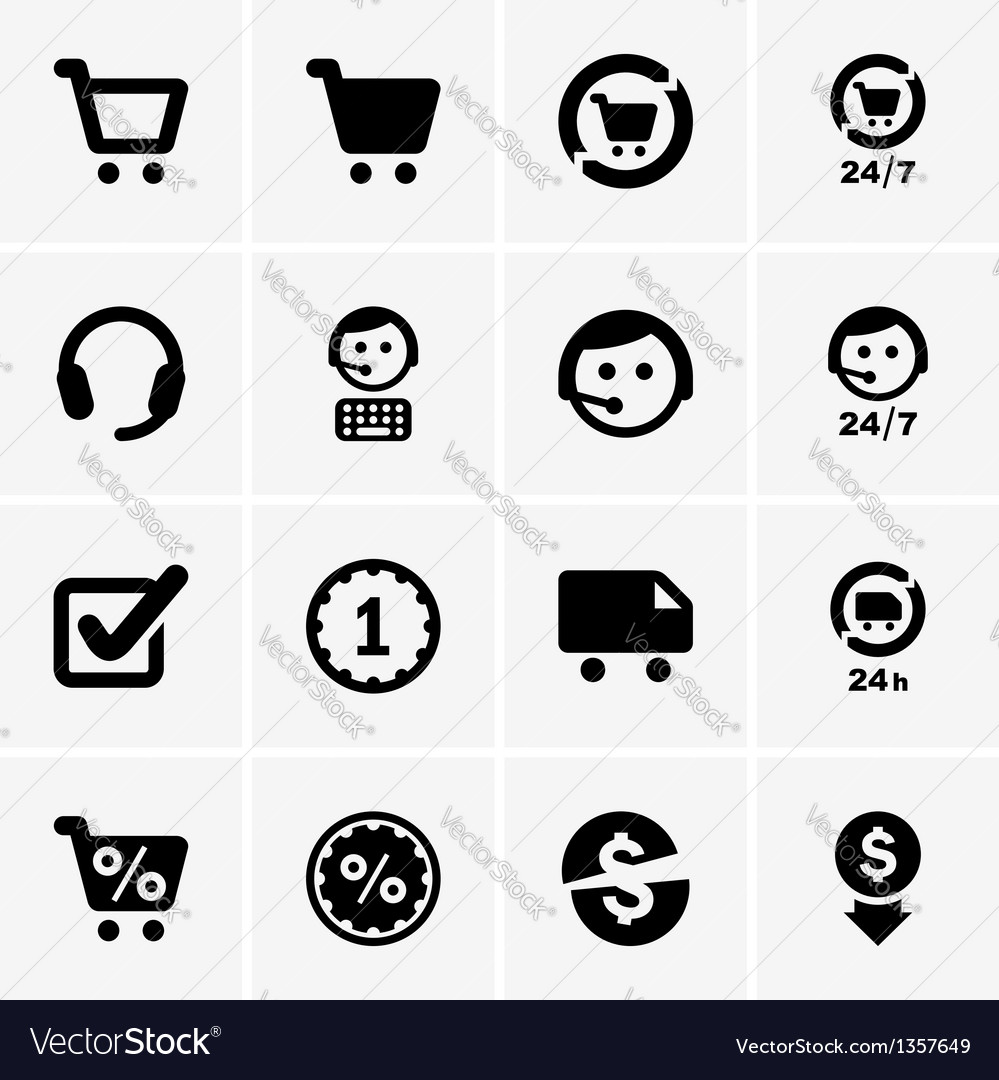 Shopping icons