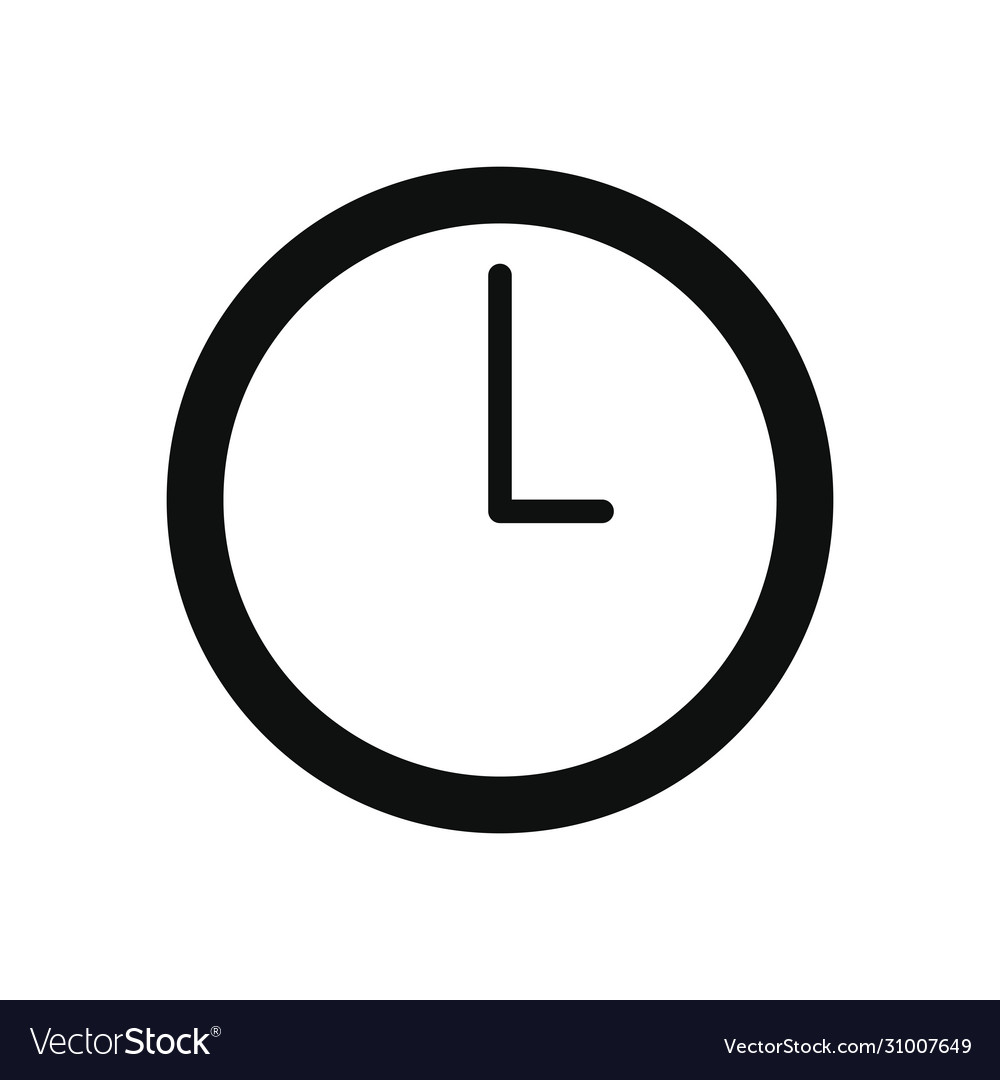 Smartphone app buttons concept clock icon