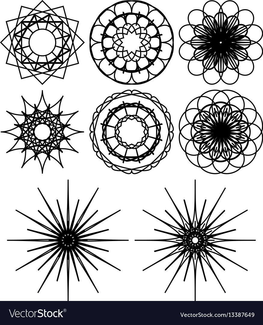 Spirograph Floral & Snowflake Patterns