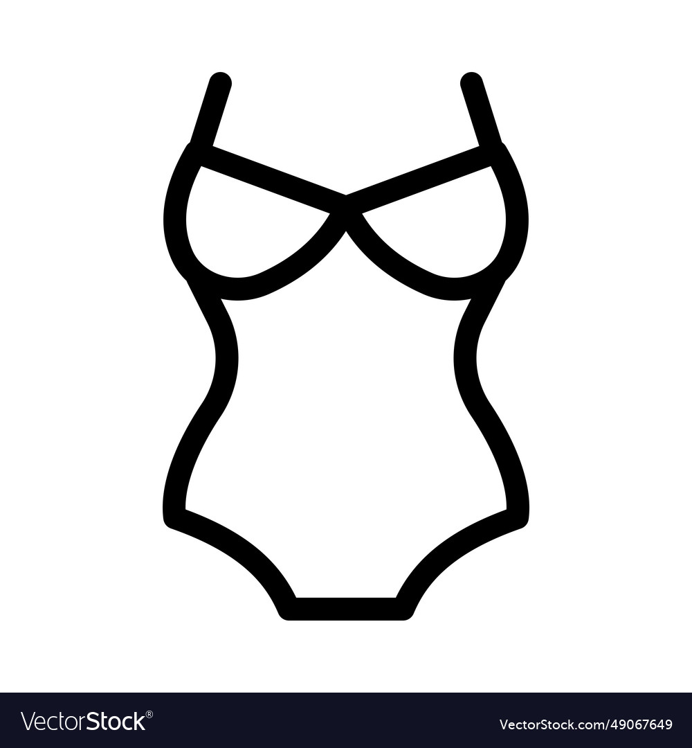 Women designer swimwear for beach vacation Vector Image