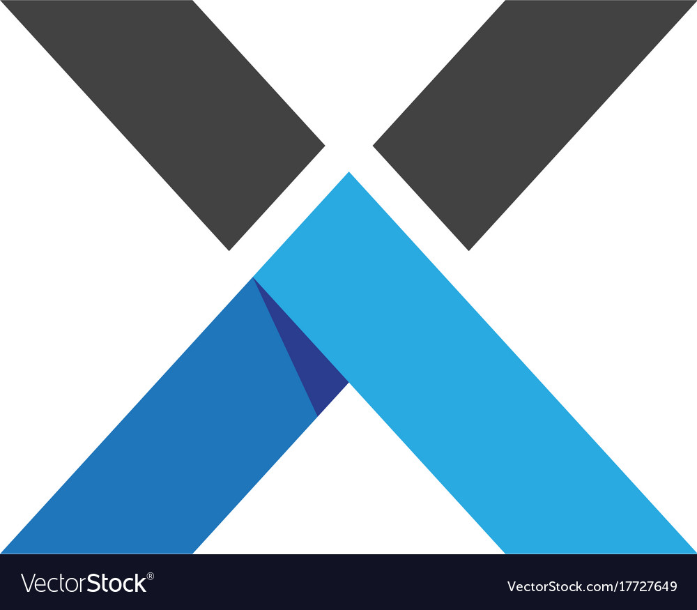 X letter logo template