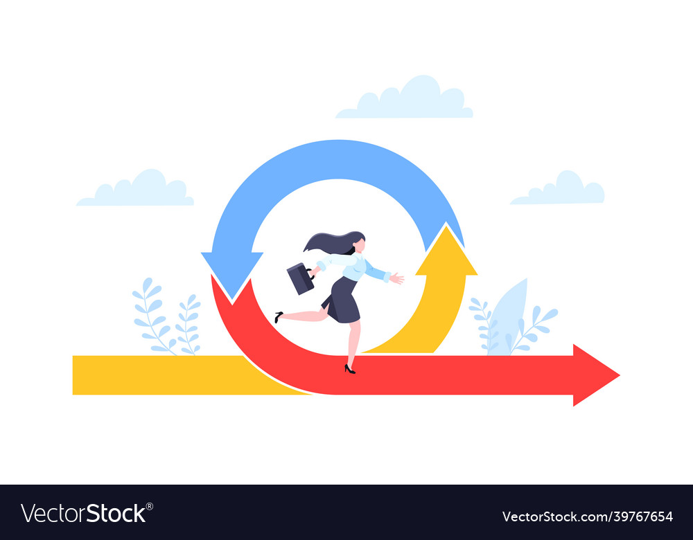 Agile development methodology business concept vector image Agile development methodology business concept