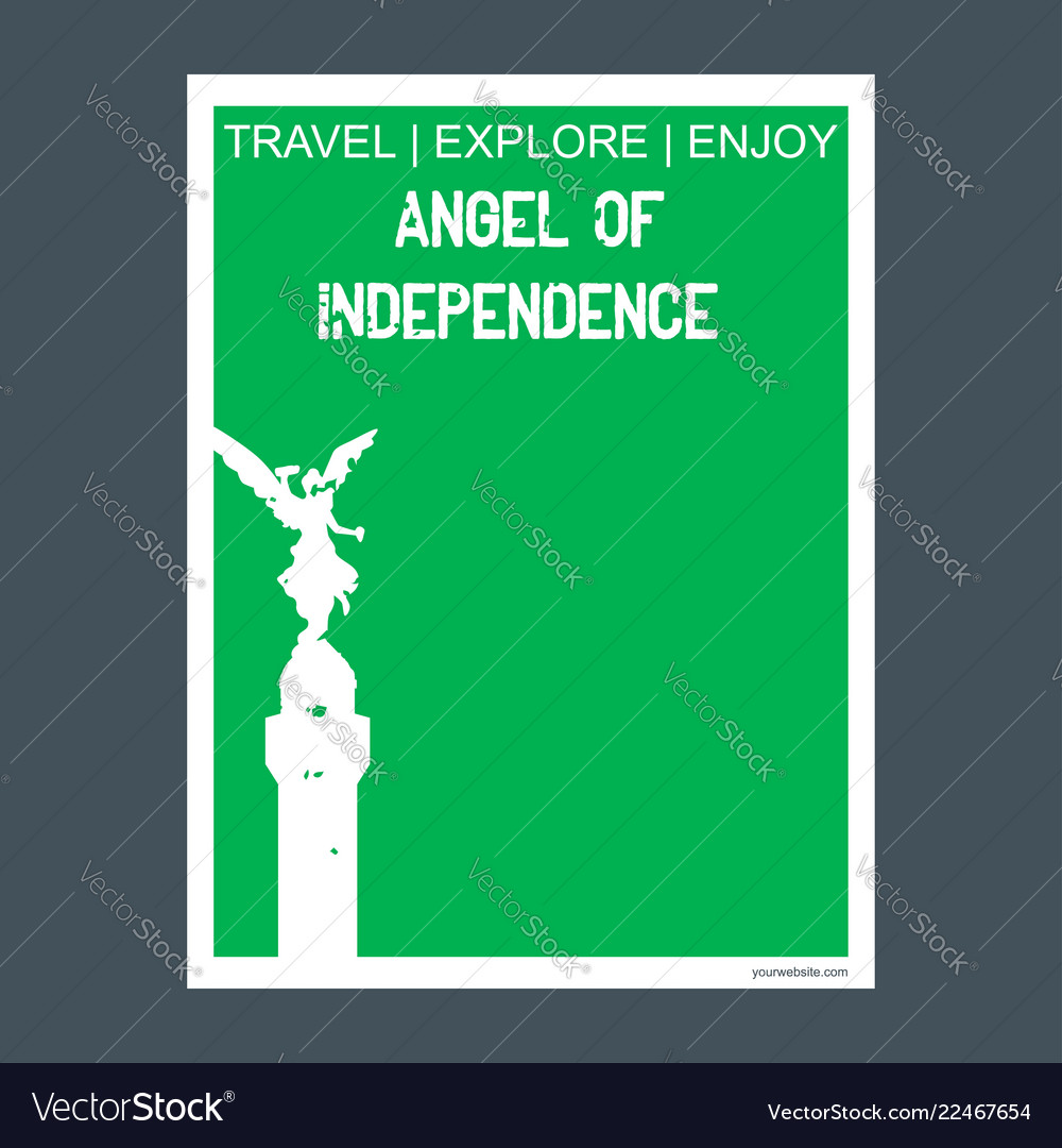Angel of independence mexico city monument vector image Angel of independence mexico city monument