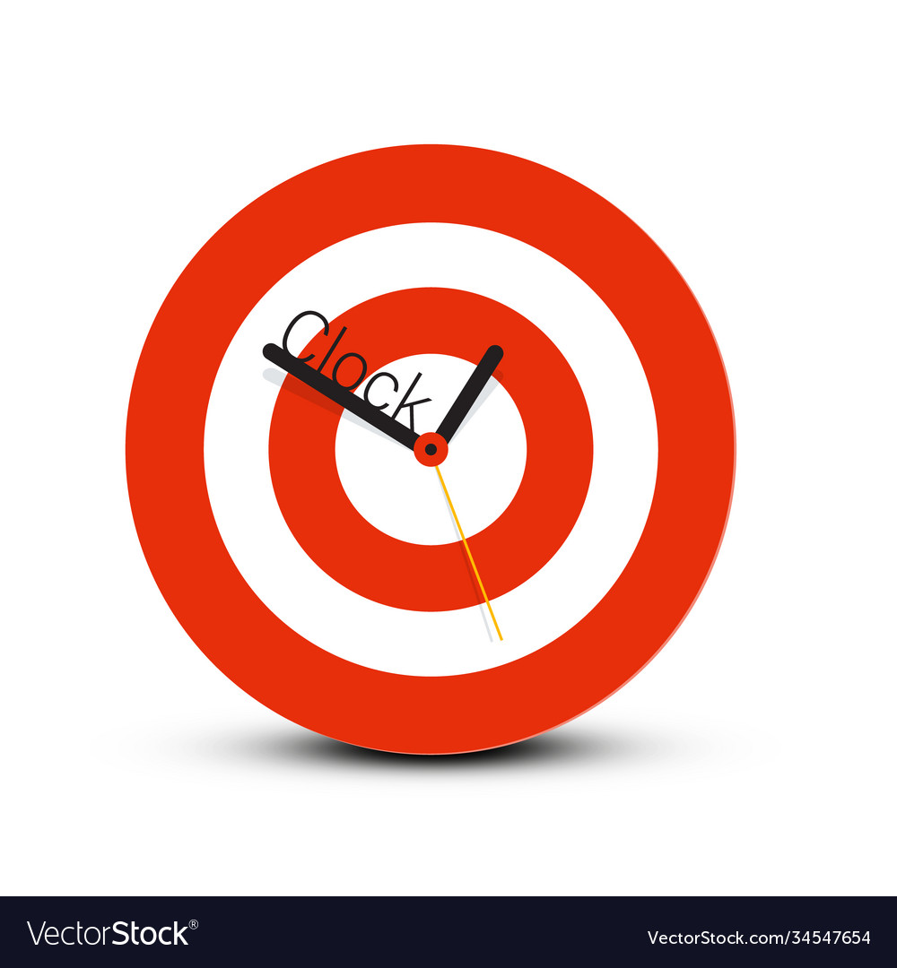 Circle analog clock icon isolated Vector Image Circle analog clock icon isolated