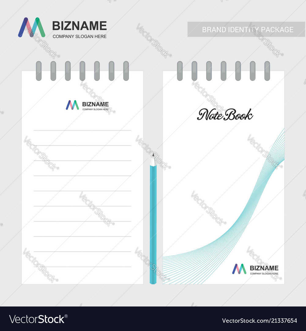 Company notebook with a unique design