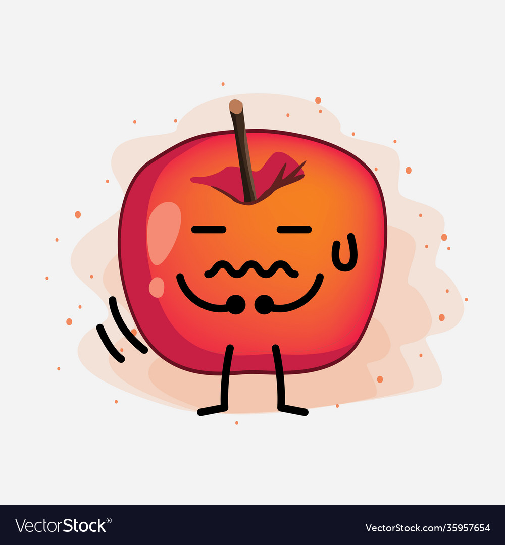 Cute crab apple character