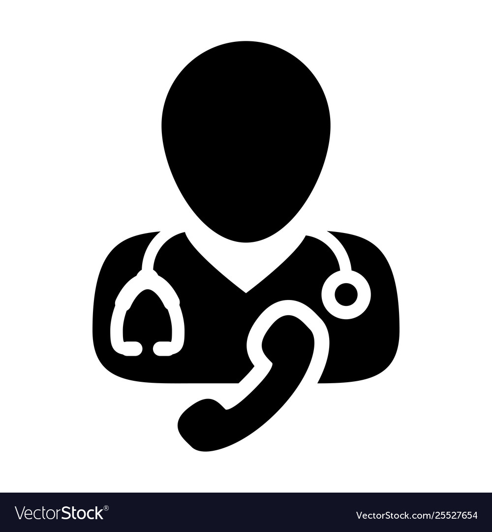 Doctor icon male person profile avatar symbol