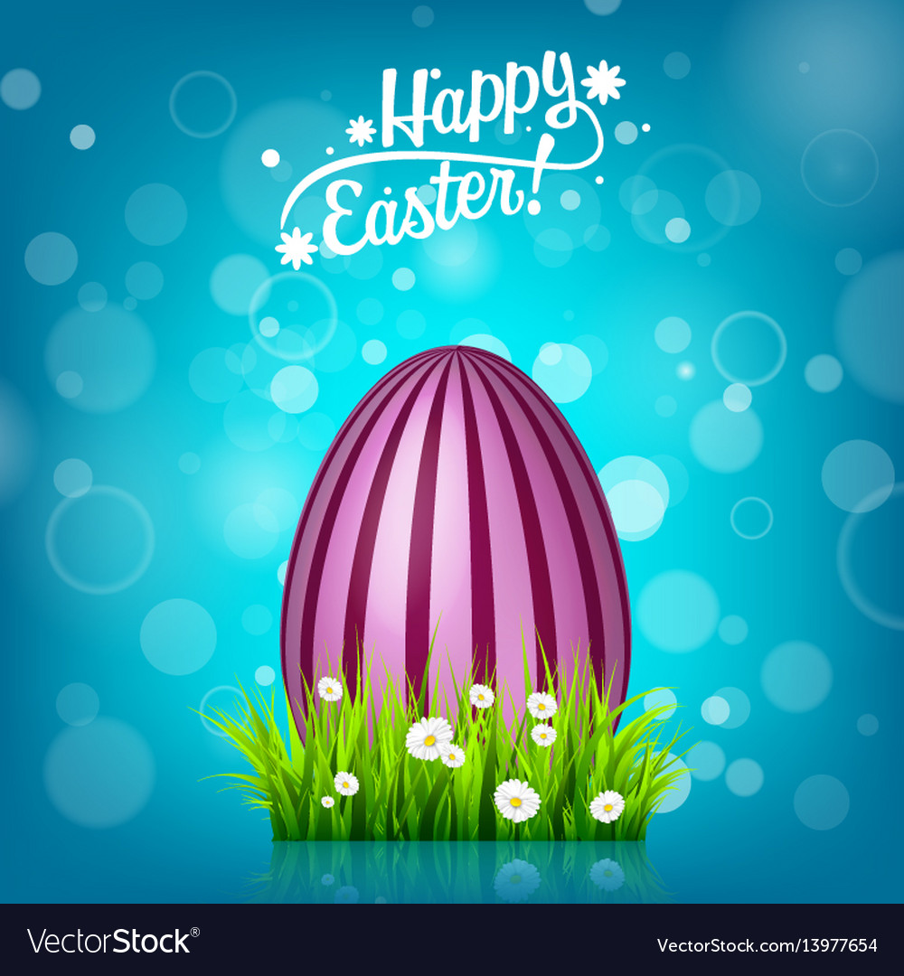 easter egg hunt blue background april holidays vector image