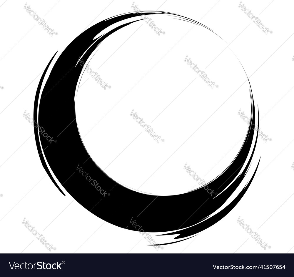 Grungy grunge semicircle circle shape element vector image Grungy grunge semicircle circle shape element