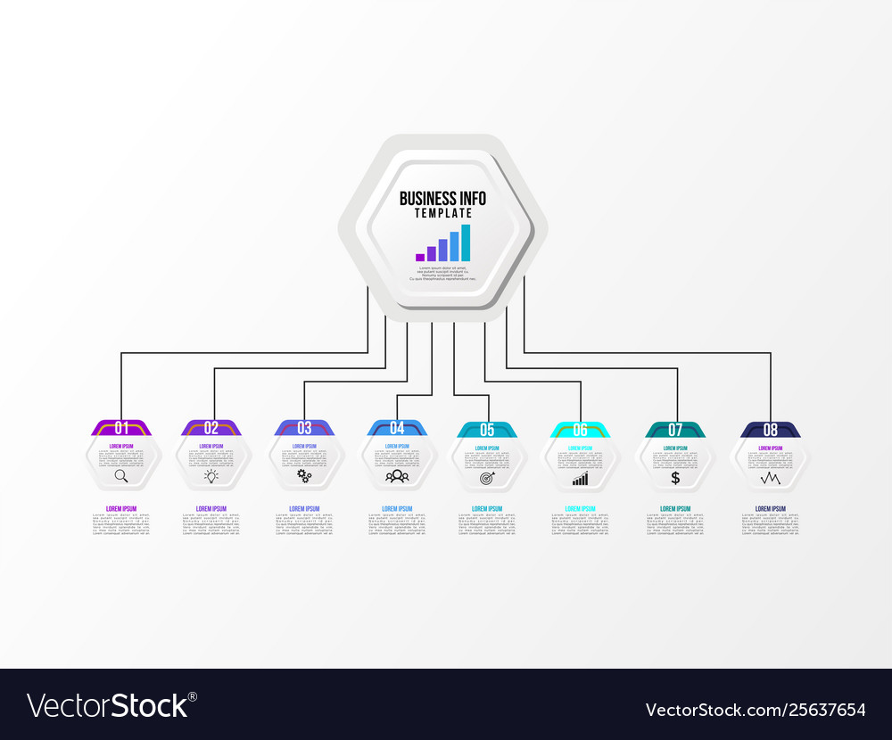 Infographic design template with options steps